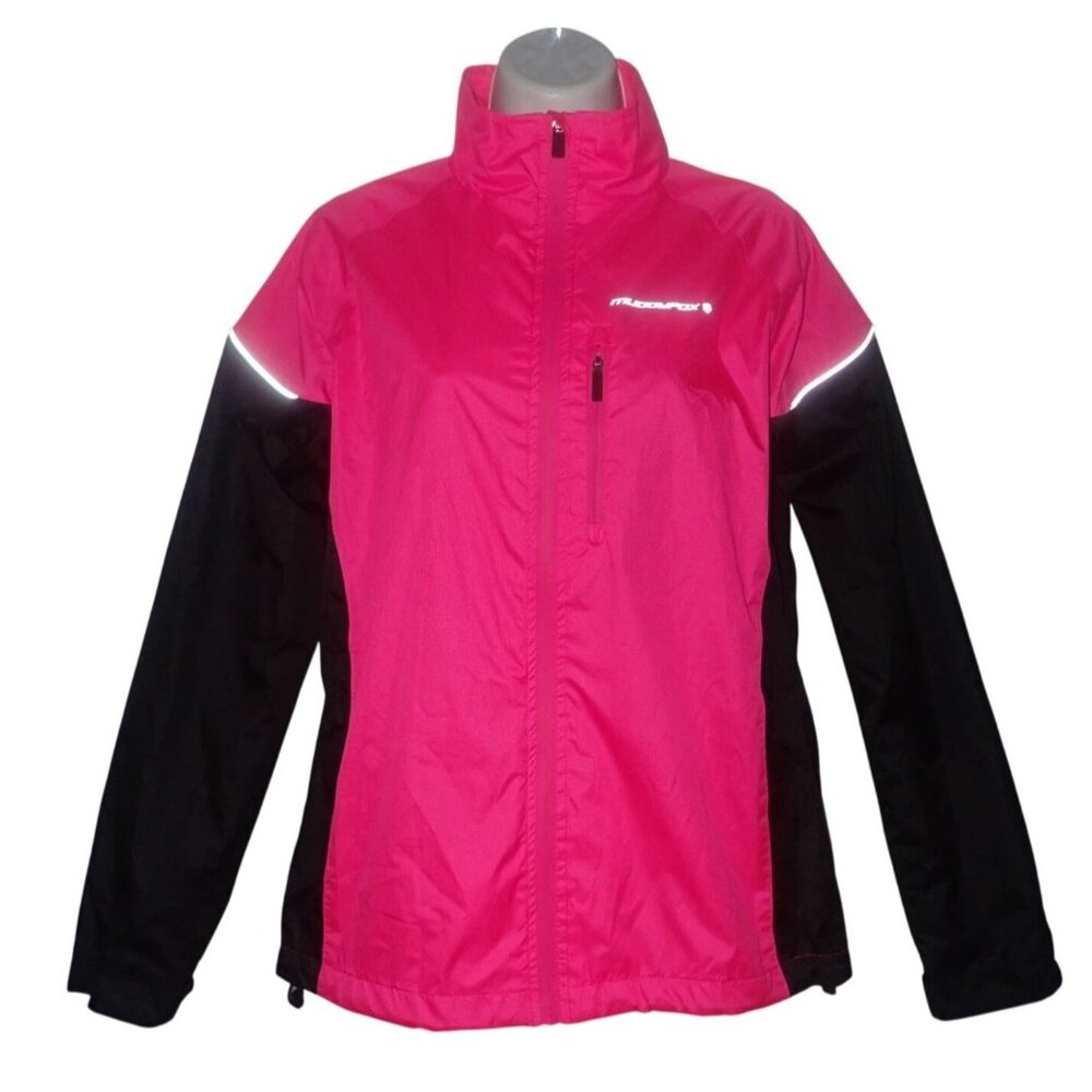 Muddyfox Women Cycling Jacket Pink And Black Size US 4 UK 8 Mountain Bike Casual